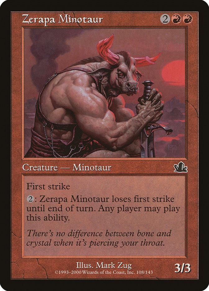 Magic: The Gathering MTG Single Zerapa Minotaur [Prophecy]