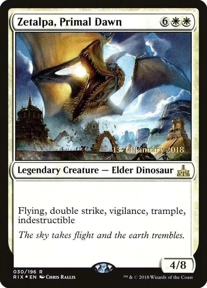 Magic: The Gathering MTG Single Zetalpa, Primal Dawn [Rivals of Ixalan Prerelease Promos]