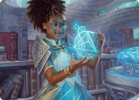 Magic: The Gathering MTG Single Zimone, Quandrix Prodigy Art Card [Strixhaven: School of Mages Art Series]
