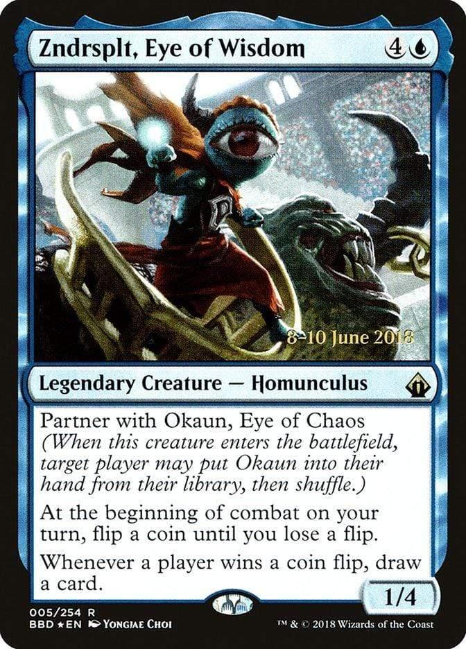 Magic: The Gathering MTG Single Zndrsplt, Eye of Wisdom  [Battlebond Prerelease Promos]