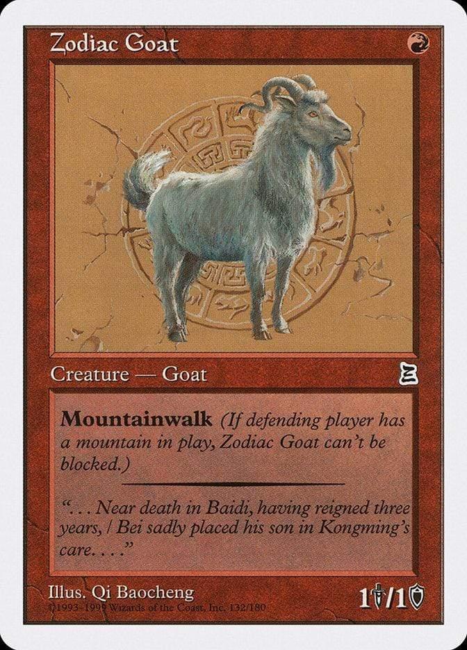 Magic: The Gathering MTG Single Zodiac Goat [Portal Three Kingdoms]