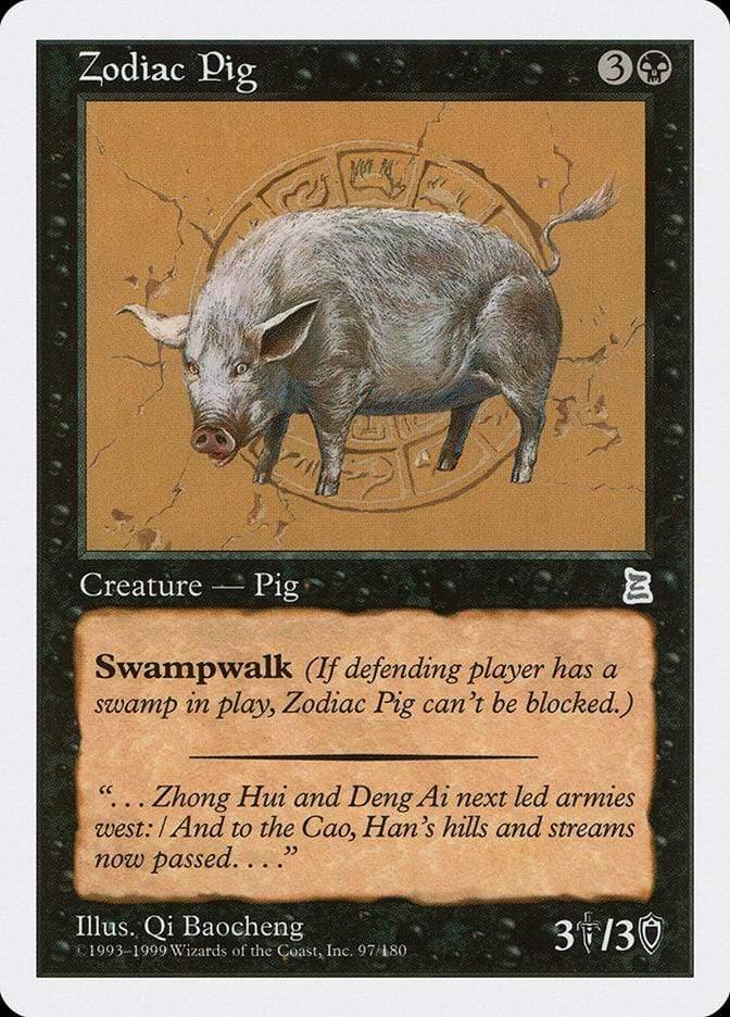 Magic: The Gathering MTG Single Zodiac Pig [Portal Three Kingdoms]