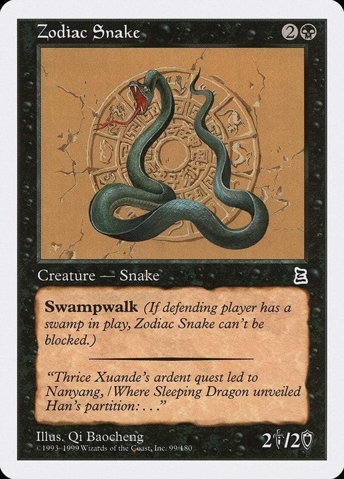 Magic: The Gathering MTG Single Zodiac Snake [Portal Three Kingdoms]