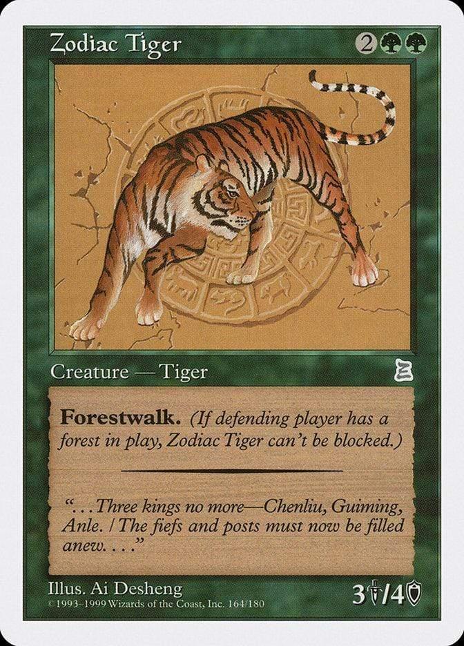 Magic: The Gathering MTG Single Zodiac Tiger [Portal Three Kingdoms]