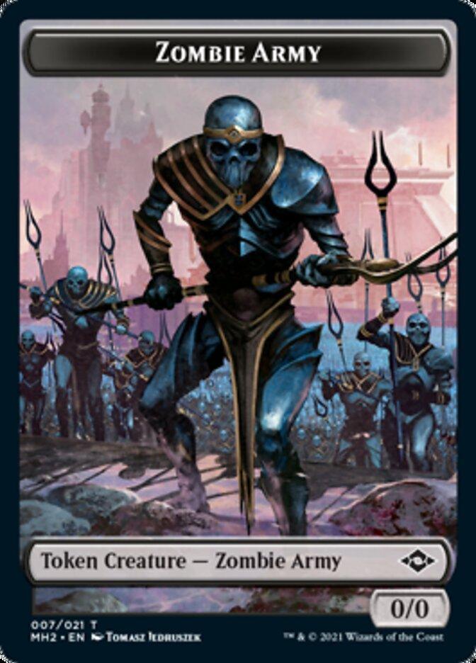 Magic: The Gathering MTG Single Zombie Army Token [Modern Horizons 2 Tokens]