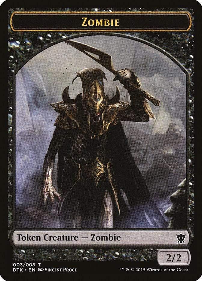 Magic: The Gathering MTG Single Zombie [Dragons of Tarkir Tokens]