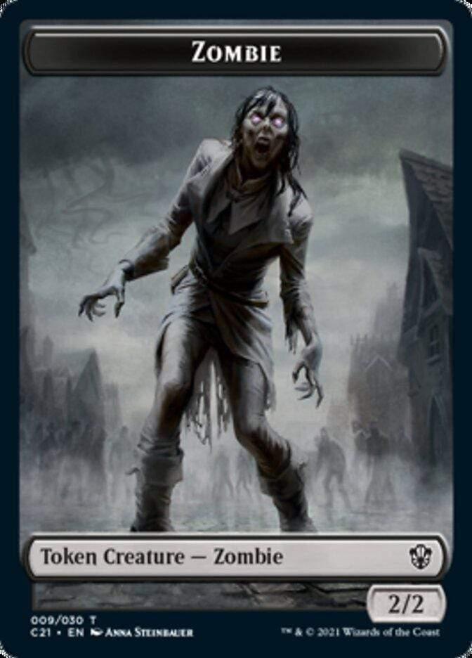 Magic: The Gathering MTG Single Zombie // Horror Token [Commander 2021 Tokens]