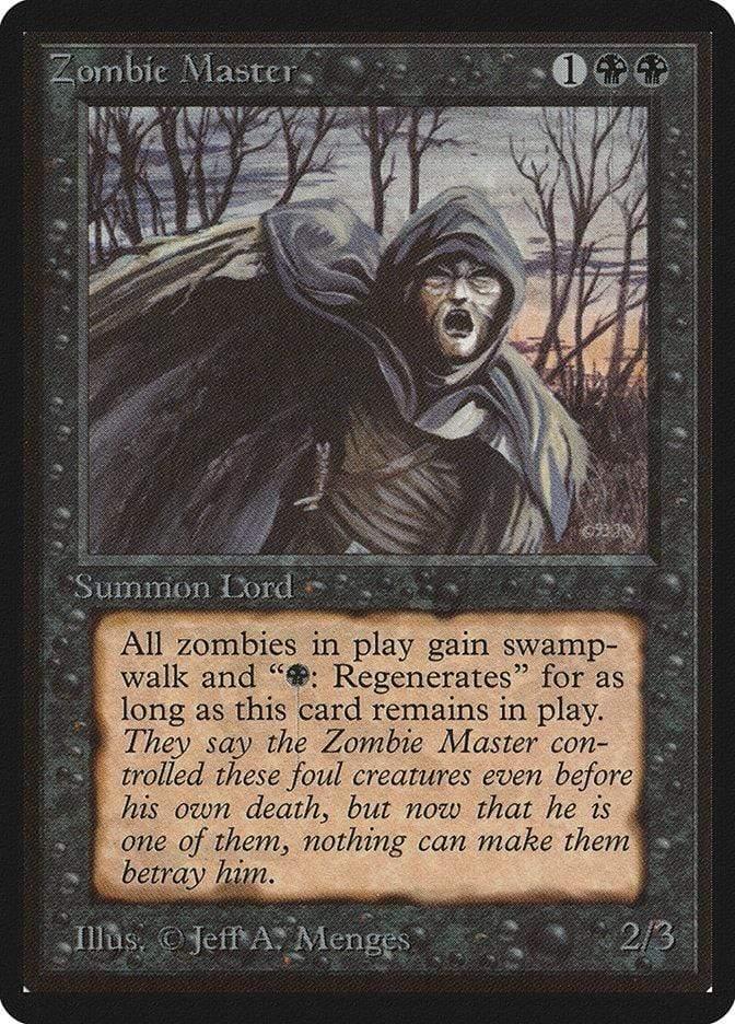 Magic: The Gathering MTG Single Zombie Master [Limited Edition Beta]