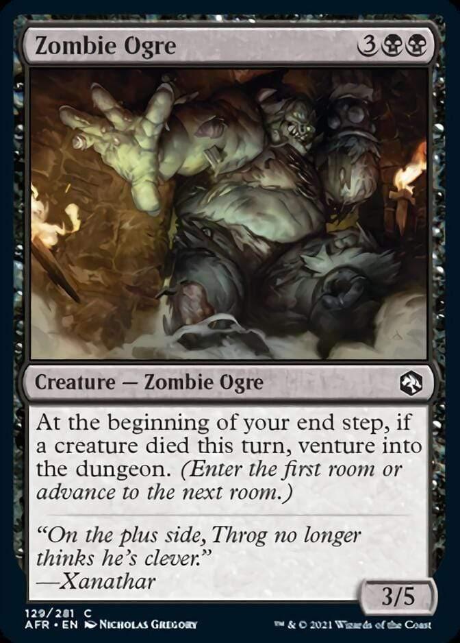 Magic: The Gathering MTG Single Zombie Ogre [Dungeons & Dragons: Adventures in the Forgotten Realms]