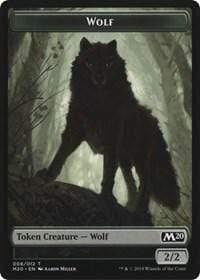 Magic: The Gathering MTG Single Zombie // Wolf Double-Sided Token [Game Night 2019]