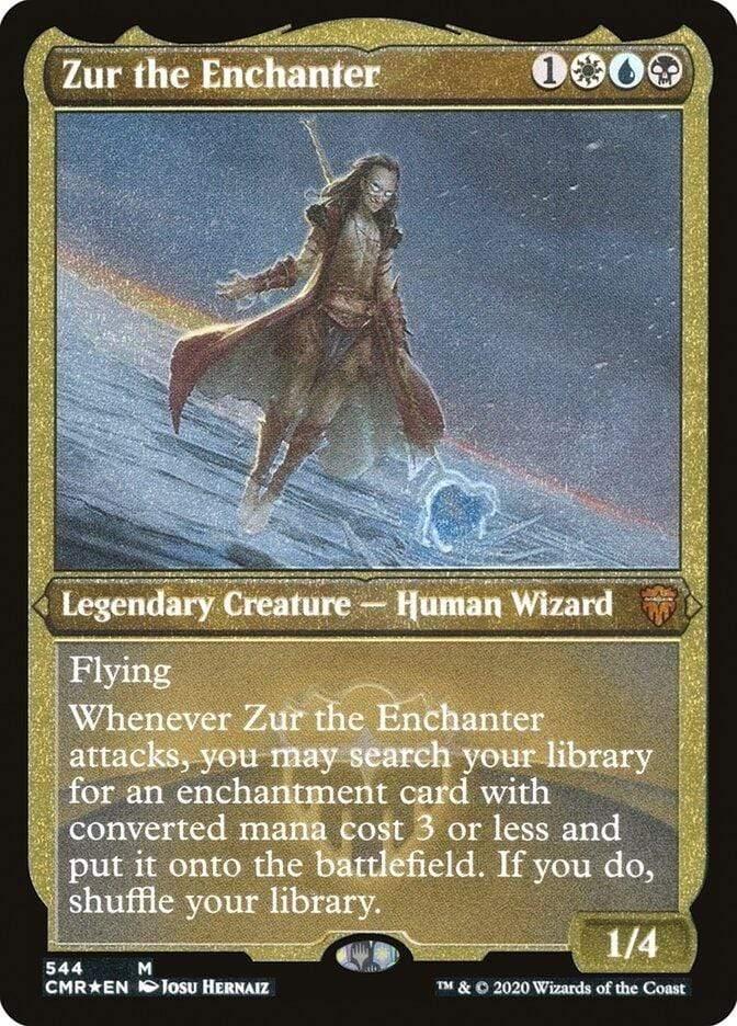 Magic: The Gathering MTG Single Zur the Enchanter [Commander Legends Etched]