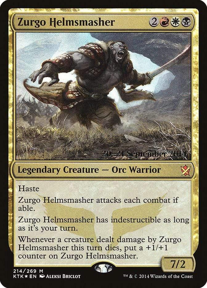 Magic: The Gathering MTG Single Zurgo Helmsmasher  [Khans of Tarkir Prerelease Promos]