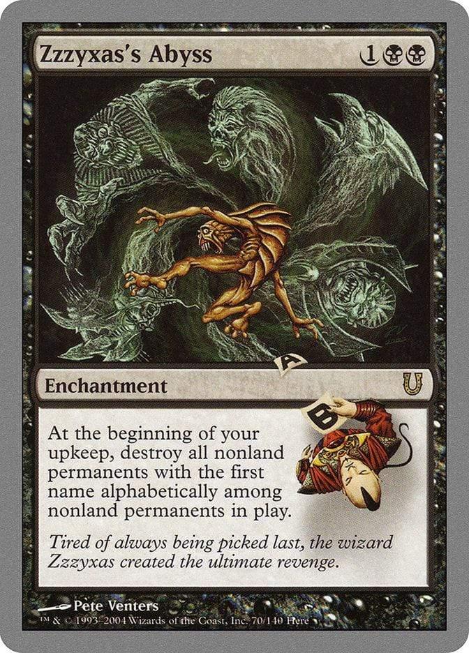 Magic: The Gathering MTG Single Zzzyxas's Abyss [Unhinged]