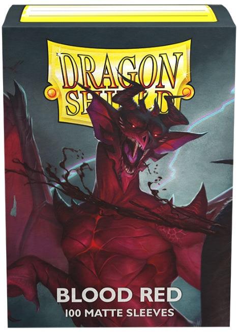 DRAGON SHIELD SLEEVES MATTE BLOOD RED 100CT - La Boîte Mystère ( The Mystery Box)