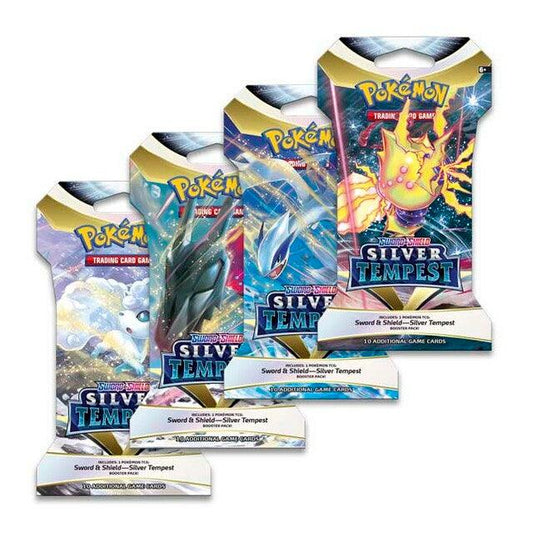 Sword & Shield - Silver Tempest Sleeved Booster Pack Art Bundle (Set of 4) - La Boîte Mystère ( The Mystery Box)