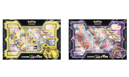 Deoxys VMAX & VSTAR and Zeraora VMAX & VSTAR Battle Box Set of 2 - La Boîte Mystère ( The Mystery Box)